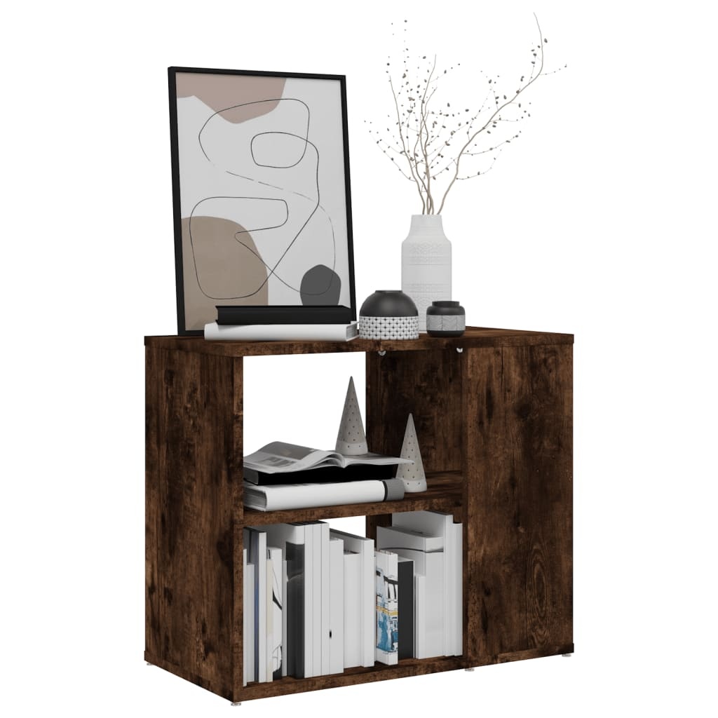 VidaXL Bijzetkast 60x30x50 cm bewerkt hout gerookt eikenkleurig