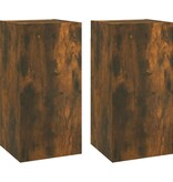 VidaXL Tv-meubelen 2 st 30,5x30x60 cm bewerkt hout gerookt eikenkleur