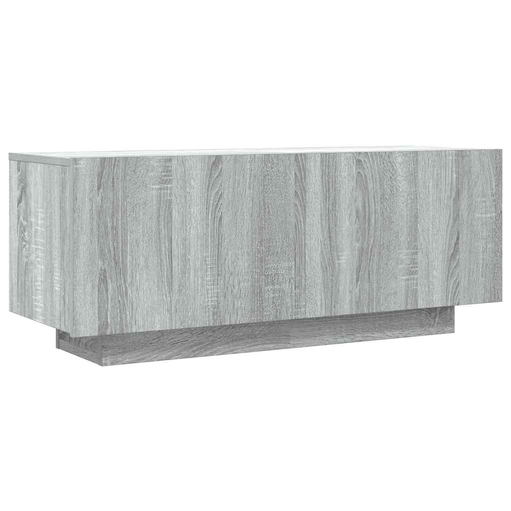 VidaXL Tv-meubel 100x35x40 cm bewerkt hout grijs sonoma eikenkleurig