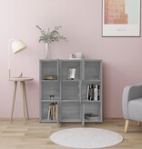 VidaXL Boekenkast 90x30x90 cm bewerkt hout grijs sonoma eikenkleurig