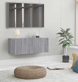 VidaXL Tv-meubel 80x30x30 cm bewerkt hout grijs sonoma eikenkleurig