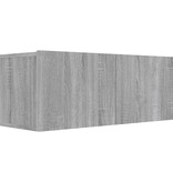 VidaXL Tv-meubel 80x30x30 cm bewerkt hout grijs sonoma eikenkleurig