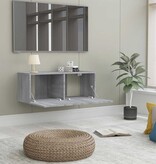 VidaXL Tv-meubel 80x30x30 cm bewerkt hout grijs sonoma eikenkleurig