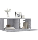 VidaXL Tv-meubel 80x30x30 cm bewerkt hout grijs sonoma eikenkleurig