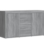 VidaXL Dressoir 120x36x69 cm bewerkt hout grijs sonoma eikenkleurig