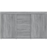 VidaXL Dressoir 120x36x69 cm bewerkt hout grijs sonoma eikenkleurig