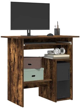 VidaXL Bureau 80x45x74 cm bewerkt hout gerookt eikenkleurig