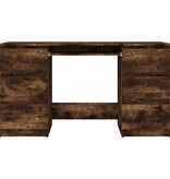 VidaXL Bureau 140x50x77 cm bewerkt hout gerookt eikenkleurig