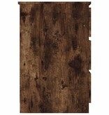 VidaXL Bureau 140x50x77 cm bewerkt hout gerookt eikenkleurig