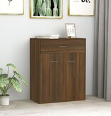 VidaXL Dressoir 60x30x75 cm bewerkt hout bruin eikenkleur