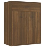VidaXL Dressoir 60x30x75 cm bewerkt hout bruin eikenkleur