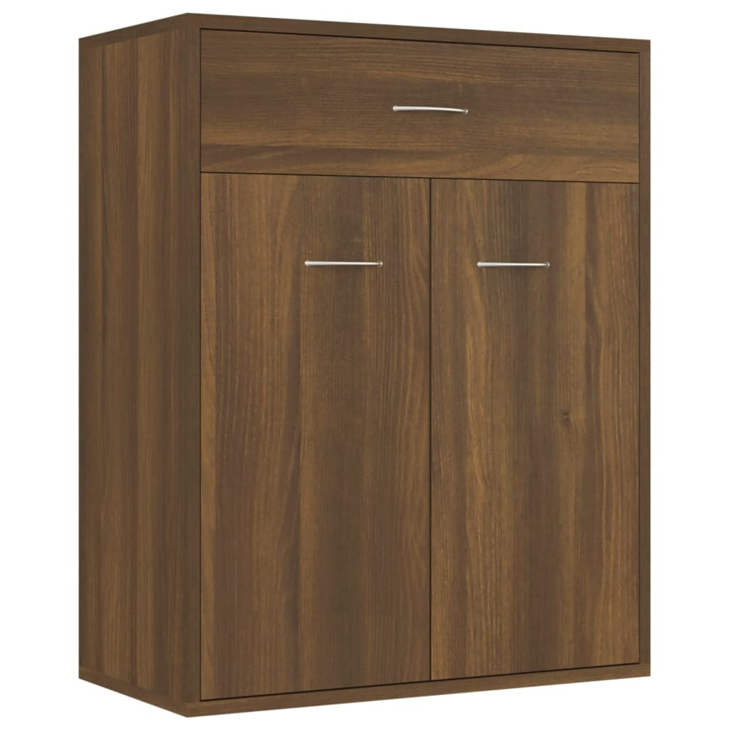 VidaXL Dressoir 60x30x75 cm bewerkt hout bruin eikenkleur