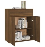 VidaXL Dressoir 60x30x75 cm bewerkt hout bruin eikenkleur