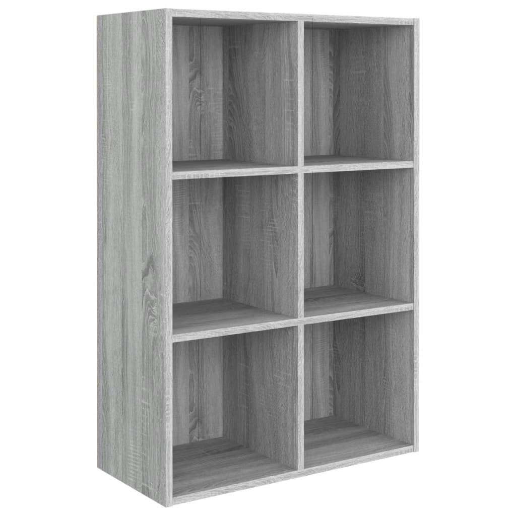 VidaXL Boekenkast/dressoir 66x30x98 cm bewerkt hout grijs sonoma eiken