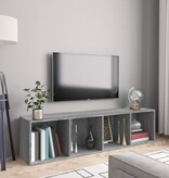 VidaXL Boekenkast / tv-meubel 143x30x36 cm grijs sonoma eikenkleurig