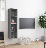 VidaXL Boekenkast / tv-meubel 143x30x36 cm grijs sonoma eikenkleurig