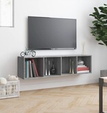 VidaXL Boekenkast / tv-meubel 143x30x36 cm grijs sonoma eikenkleurig