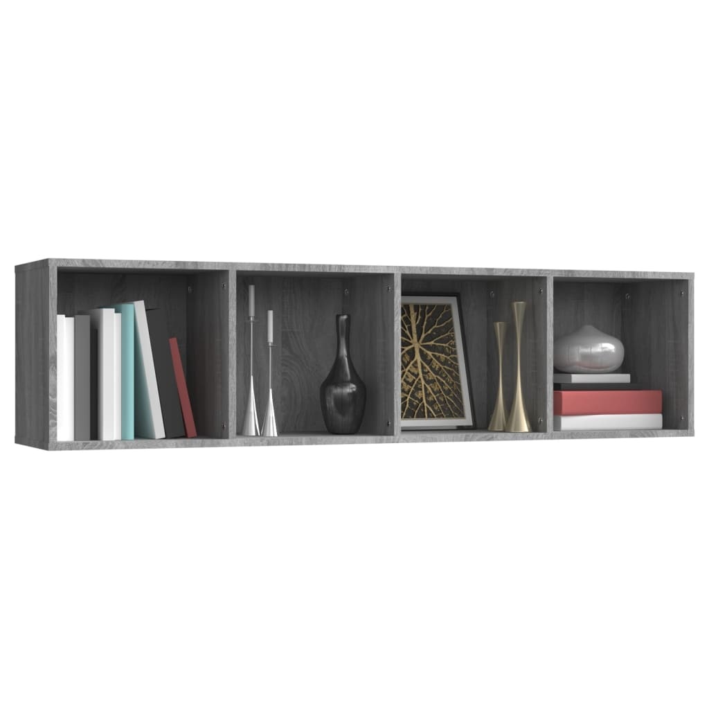 VidaXL Boekenkast / tv-meubel 143x30x36 cm grijs sonoma eikenkleurig