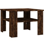 VidaXL Salontafel 60x60x42 cm bewerkt hout gerookt eikenkleurig