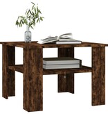 VidaXL Salontafel 60x60x42 cm bewerkt hout gerookt eikenkleurig