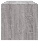 VidaXL Salontafel 100x40x40 cm bewerkt hout grijs sonoma eikenkleurig