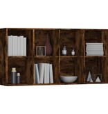 VidaXL Boekenkast 66x30x130 cm bewerkt hout gerookt eikenkleurig