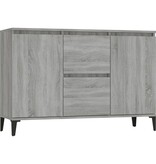 VidaXL Dressoir 104x35x70 cm bewerkt hout grijs sonoma eikenkleurig