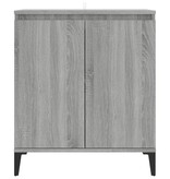 VidaXL Dressoir 60x35x70 cm bewerkt hout grijs sonoma eikenkleurig
