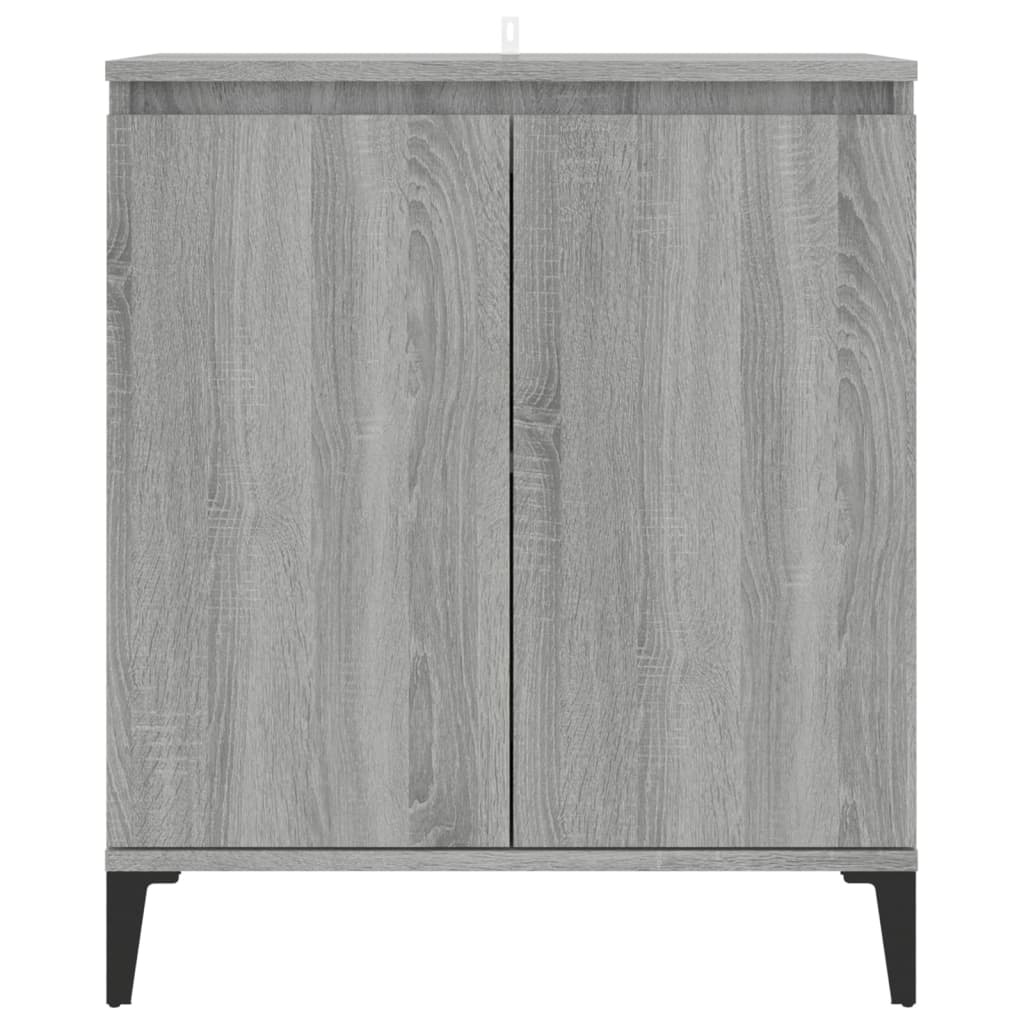 VidaXL Dressoir 60x35x70 cm bewerkt hout grijs sonoma eikenkleurig