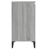 VidaXL Dressoir 60x35x70 cm bewerkt hout grijs sonoma eikenkleurig