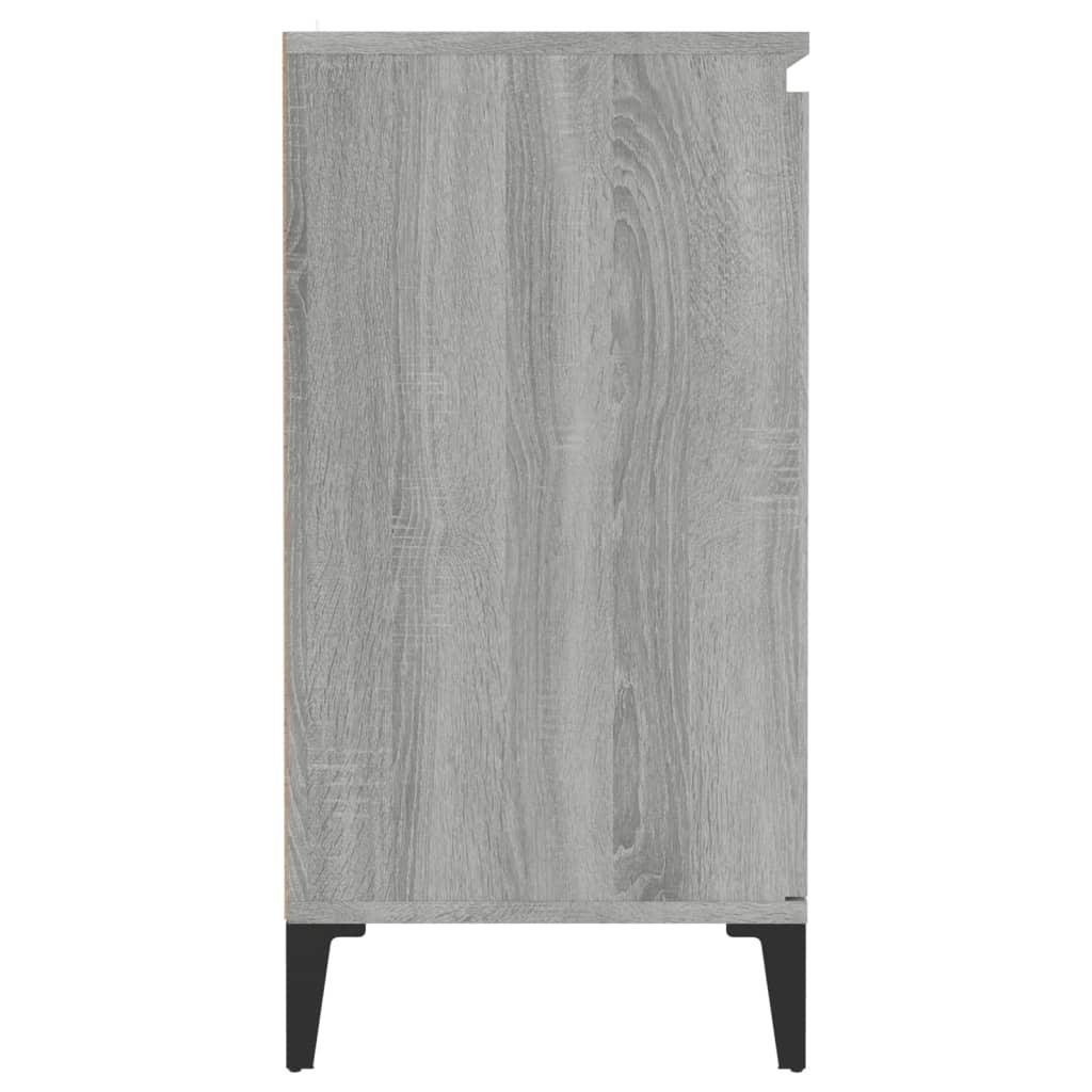 VidaXL Dressoir 60x35x70 cm bewerkt hout grijs sonoma eikenkleurig