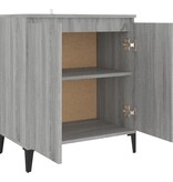 VidaXL Dressoir 60x35x70 cm bewerkt hout grijs sonoma eikenkleurig