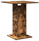 VidaXL Bistrotafel 60x60x75 cm bewerkt hout gerookt eikenkleurig