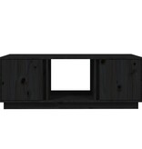 VidaXL Salontafel 110x50x40 cm massief grenenhout zwart