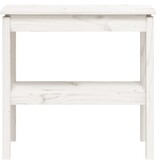 VidaXL Wandtafel 80x40x75 cm massief grenenhout wit