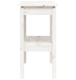 VidaXL Wandtafel 80x40x75 cm massief grenenhout wit