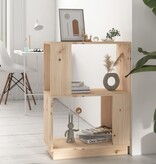 VidaXL Boekenkast/kamerscherm 51x25x70 cm massief grenenhout