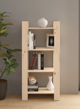VidaXL Boekenkast/kamerscherm 60x35x125 cm massief grenenhout
