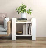 VidaXL Boekenkast/kamerscherm 60x35x57 cm massief grenenhout wit