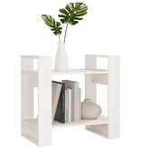 VidaXL Boekenkast/kamerscherm 60x35x57 cm massief grenenhout wit