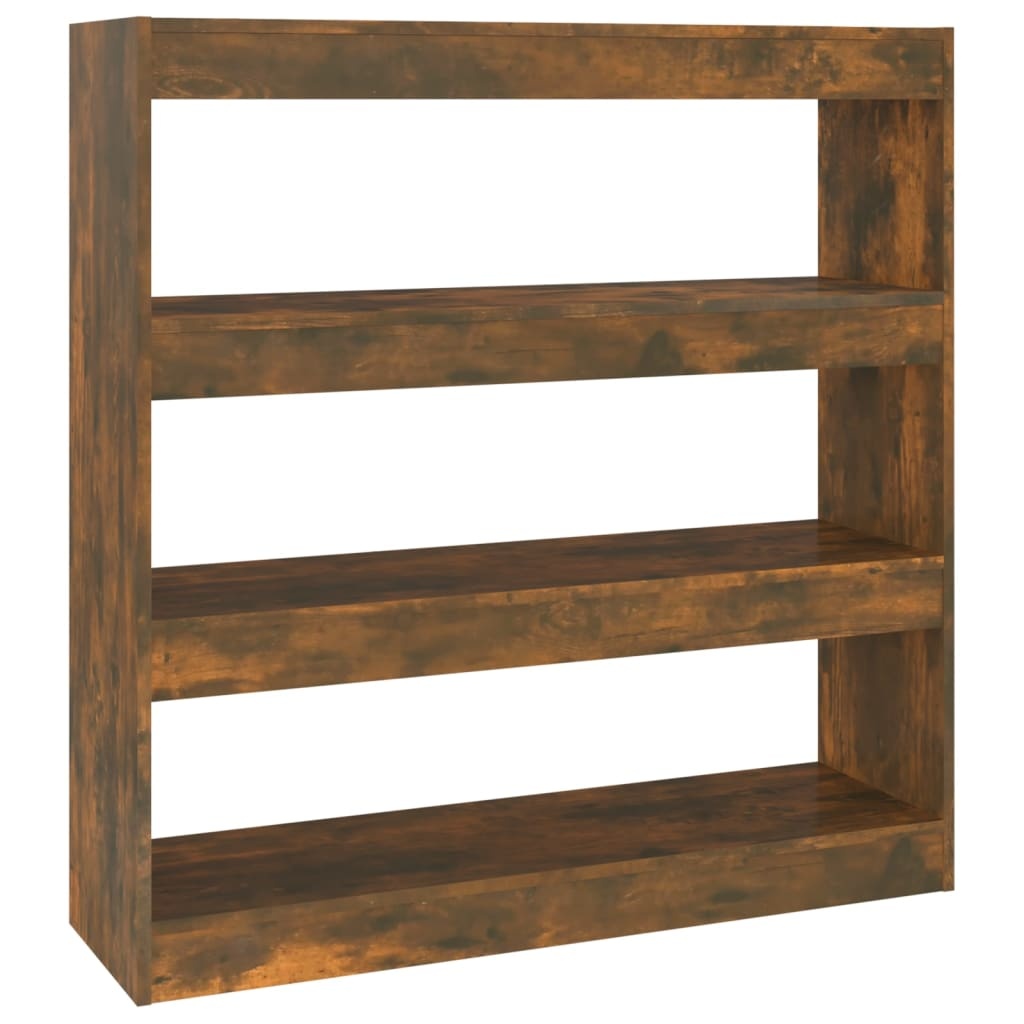 VidaXL Boekenkast/kamerscherm 100x30x103 cm gerookt eikenkleur