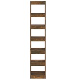 VidaXL Boekenkast/kamerscherm 40x30x198 cm gerookt eikenkleurig
