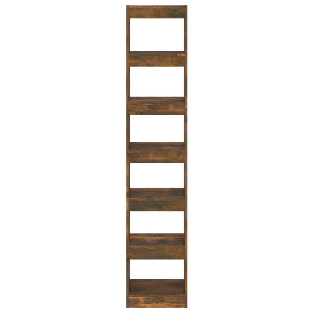 VidaXL Boekenkast/kamerscherm 40x30x198 cm gerookt eikenkleurig