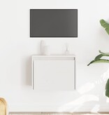 VidaXL Wandkast 45x30x35 cm massief grenenhout wit