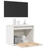 VidaXL Wandkast 45x30x35 cm massief grenenhout wit