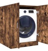 VidaXL Wasmachinekast 71x71,5x91,5 cm gerookt eikenkleurig