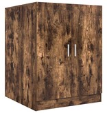 VidaXL Wasmachinekast 71x71,5x91,5 cm gerookt eikenkleurig