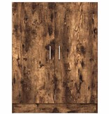 VidaXL Wasmachinekast 71x71,5x91,5 cm gerookt eikenkleurig