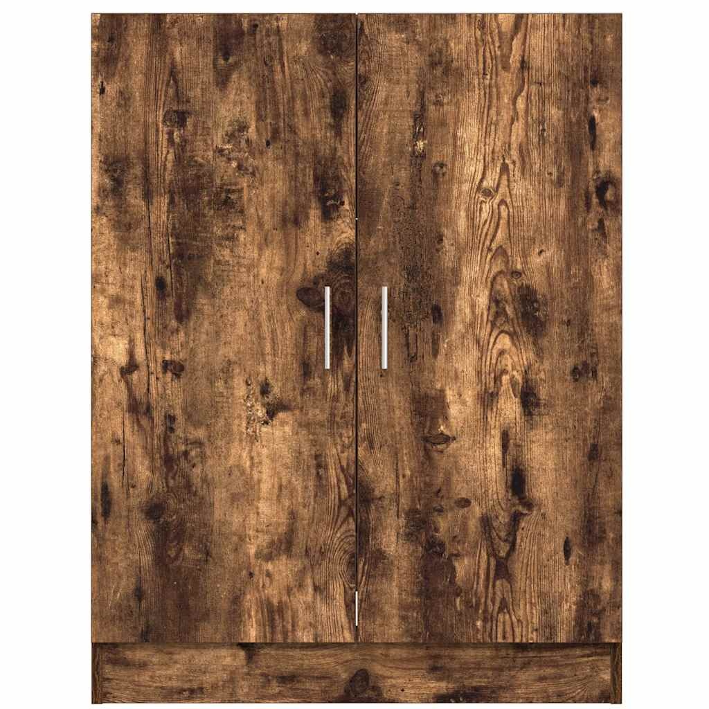 VidaXL Wasmachinekast 71x71,5x91,5 cm gerookt eikenkleurig