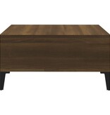 VidaXL Salontafel 60x60x30 cm spaanplaat bruin eikenkleur